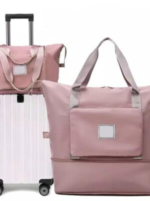 920e6bb4-3d59-45f4-89dc-81f2c8072e37.jpg Foldable Storage Travel Bag Waterproof Large Capacity Gym Fitness Bag Weekender Overnight For Women